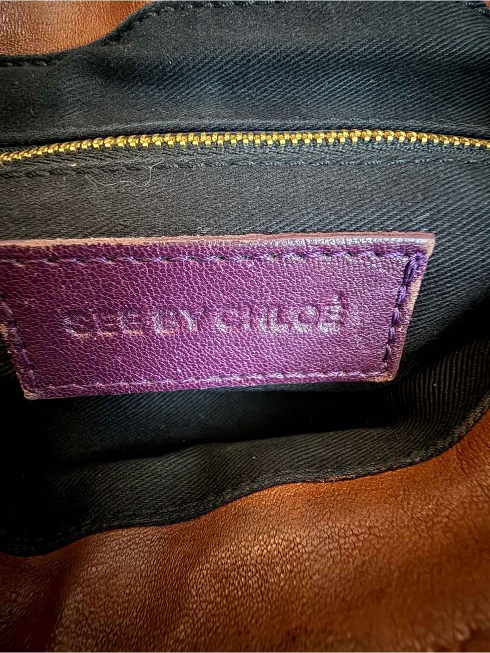 See By Chloe Cognac Brown Leather Crossbody Bag - Picture 10 of 13
